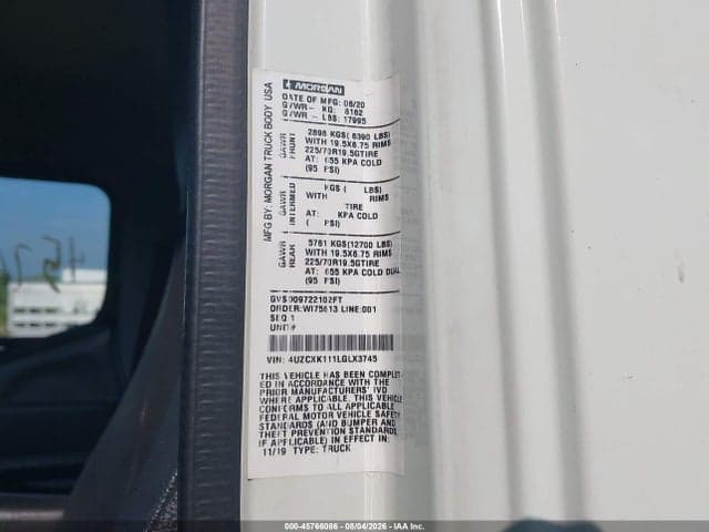 2020 MITSUBISHI FUSO TRUCK OF FE FEC9TS 8