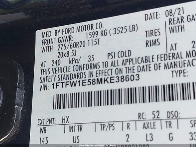 2021 FORD F-150 XLT 9