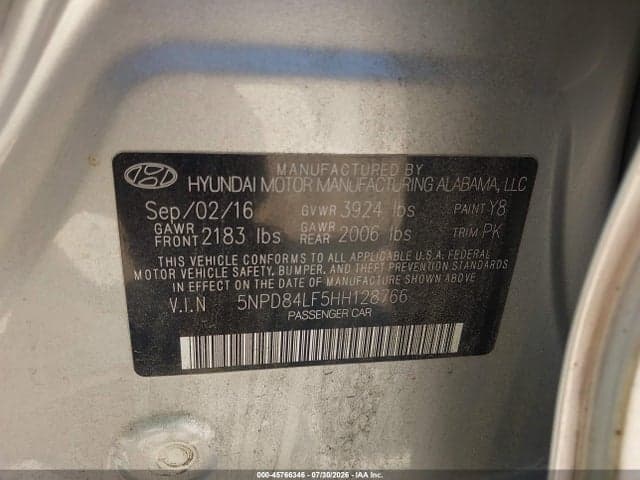 2017 HYUNDAI ELANTRA SE 9
