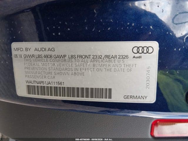 2018 AUDI A5 2.0T PREMIUM 9