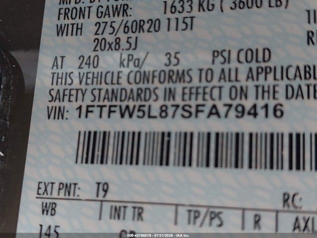 2025 FORD F-150 LARIAT 9