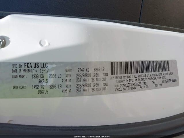 2018 CHRYSLER PACIFICA TOURING L 9