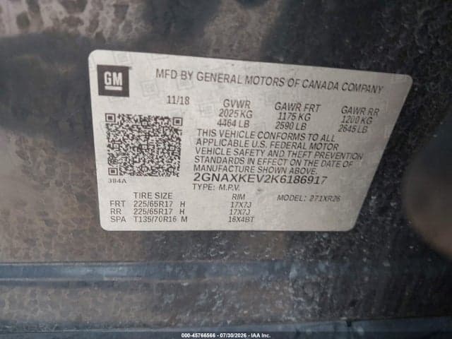 2019 CHEVROLET EQUINOX LT 9