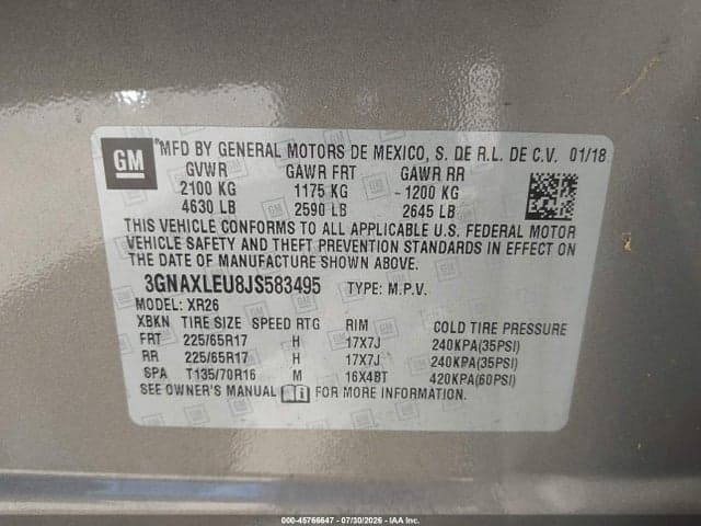 2018 CHEVROLET EQUINOX LT 9
