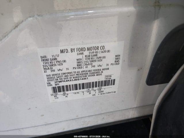 2018 FORD EDGE TITANIUM 9