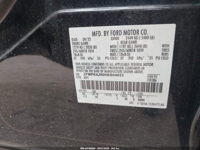 2022 FORD EDGE SEL 9