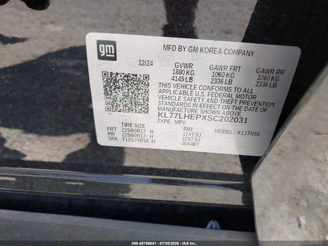 2025 CHEVROLET TRAX FWD LT 9