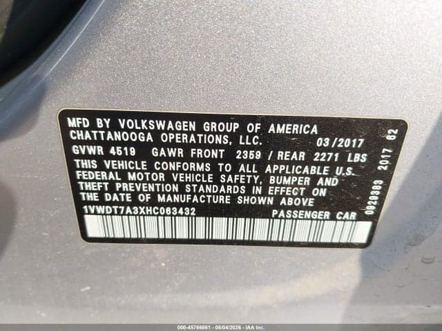 2017 VOLKSWAGEN PASSAT 1.8T R-LINE 9