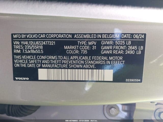 2025 VOLVO XC40 B5 CORE BRIGHT THEME 9