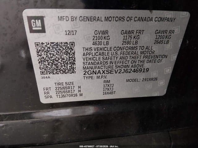 2018 CHEVROLET EQUINOX LT 9