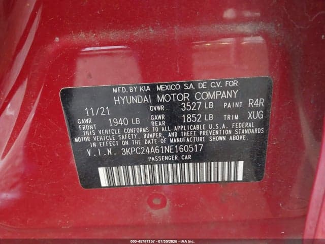 2022 HYUNDAI ACCENT SE 9