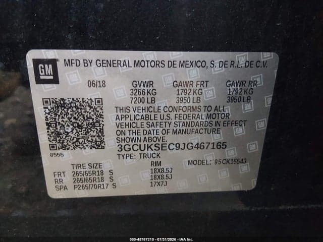 2018 CHEVROLET SILVERADO 1500 2LZ 9