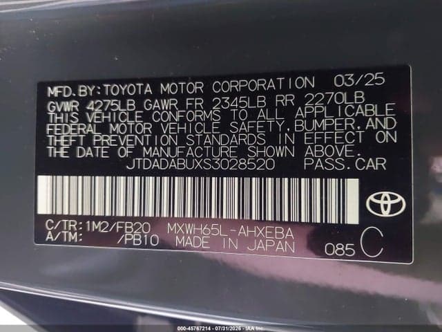 2025 TOYOTA PRIUS LE AWD-E 9