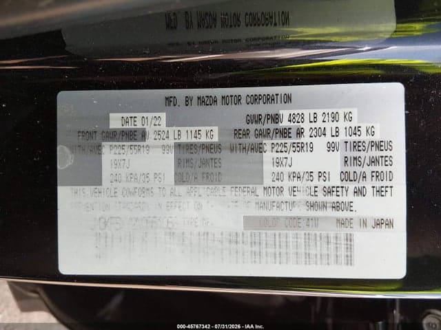 2022 MAZDA CX-5 2.5 TURBO SIGNATURE 9