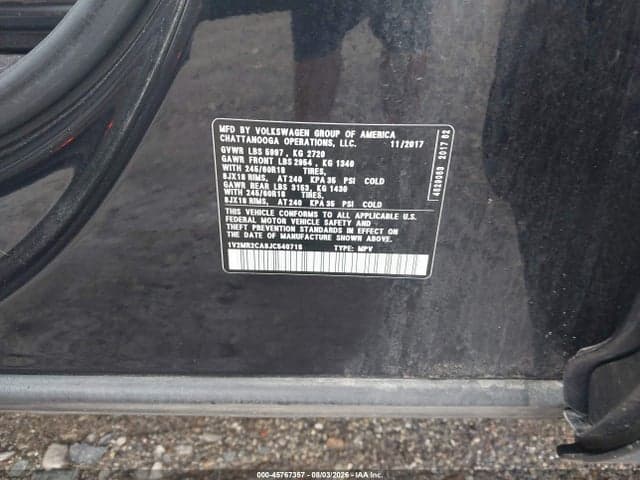 2018 VOLKSWAGEN ATLAS 3.6L V6 SEL 9