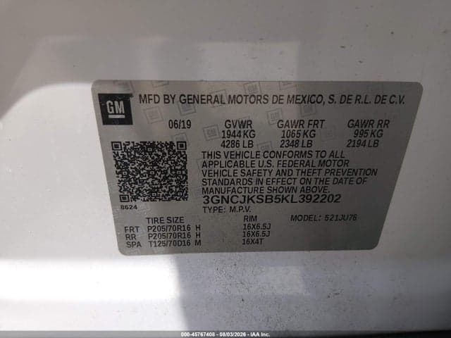 2019 CHEVROLET TRAX LS 9