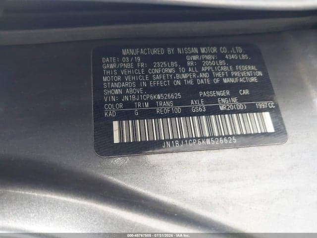2019 NISSAN ROGUE SPORT SV 9