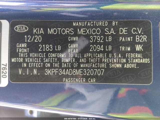 2021 KIA FORTE GT-LINE 9