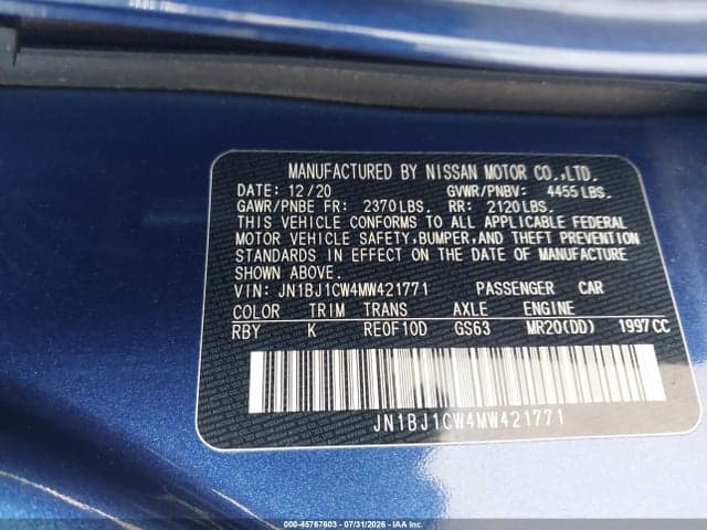 2021 NISSAN ROGUE SPORT SL AWD XTRONIC CVT 9