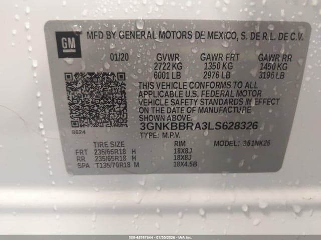 2020 CHEVROLET BLAZER FWD 1LT 9