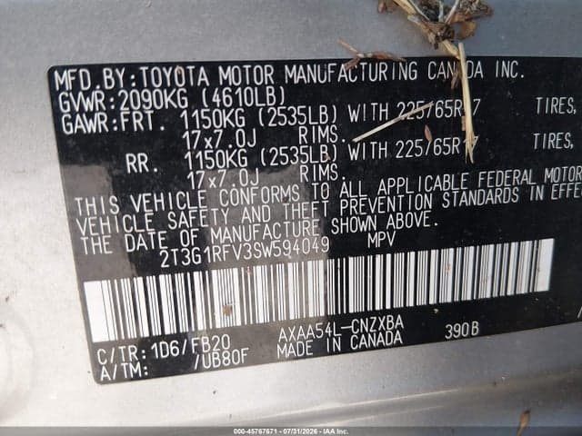 2025 TOYOTA RAV4 LE 9