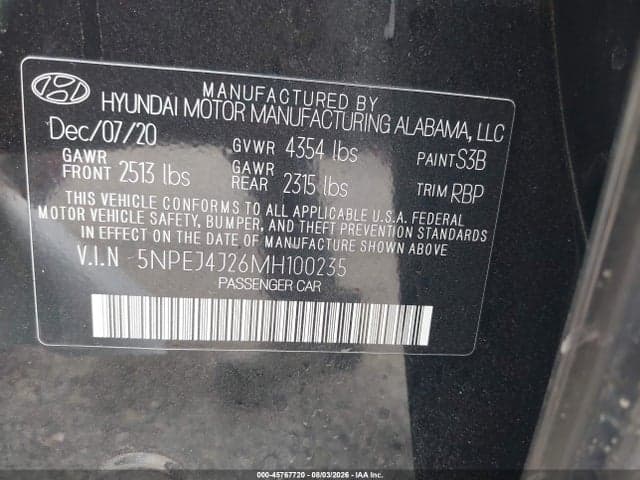 2021 HYUNDAI SONATA SEL PLUS 9