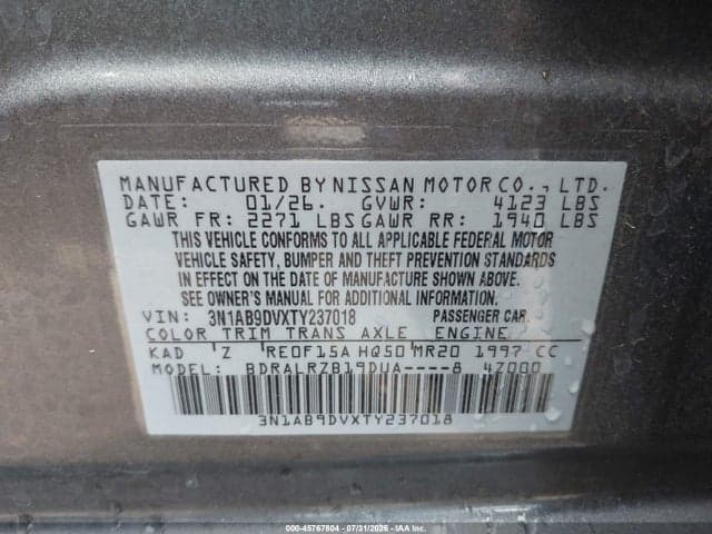 2026 NISSAN SENTRA SR 9