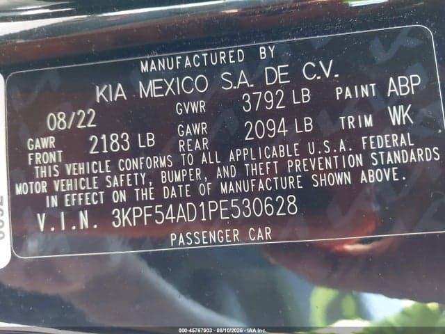 2023 KIA FORTE GT-LINE 9