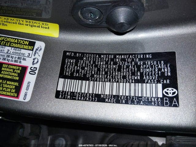 2019 TOYOTA COROLLA LE 9