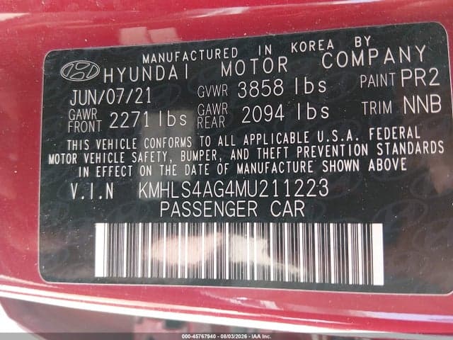 2021 HYUNDAI ELANTRA SEL 9