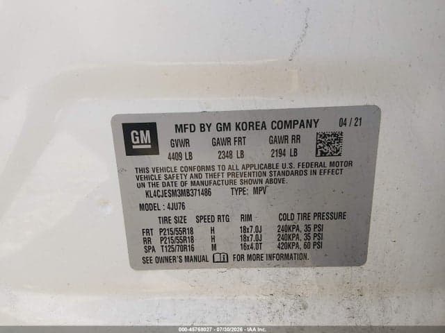 2021 BUICK ENCORE AWD PREFERRED 9