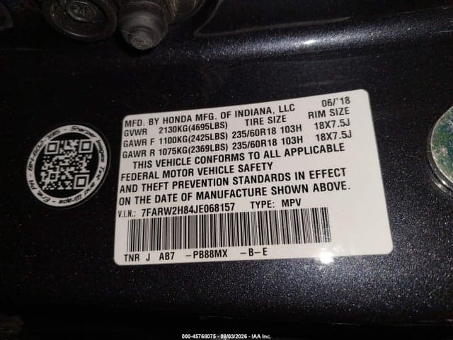 2018 HONDA CR-V EX-L/EX-L NAVI 9