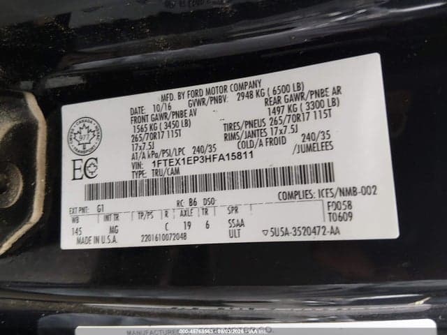 2017 FORD F-150 XLT 9
