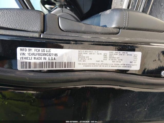 2021 JEEP GRAND CHEROKEE LIMITED X 4X4 9