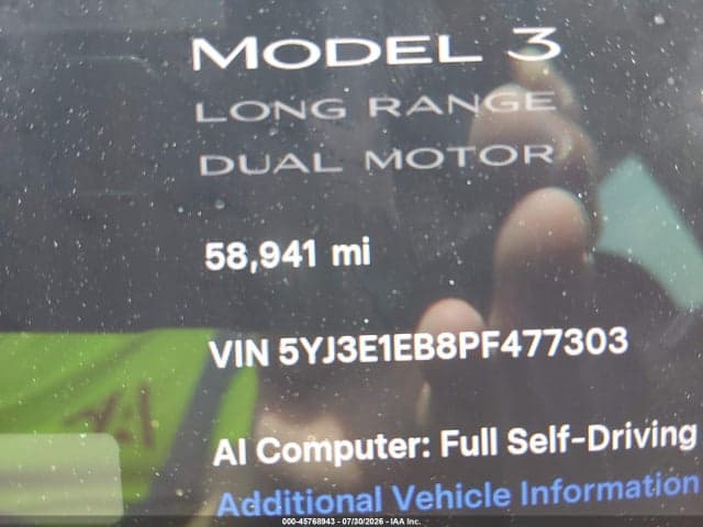 2023 TESLA MODEL 3 LONG RANGE DUAL MOTOR ALL-WHEEL DRIVE 7