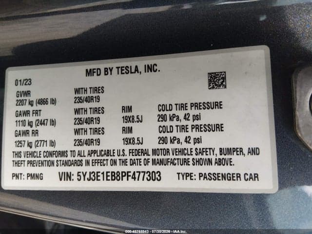 2023 TESLA MODEL 3 LONG RANGE DUAL MOTOR ALL-WHEEL DRIVE 9