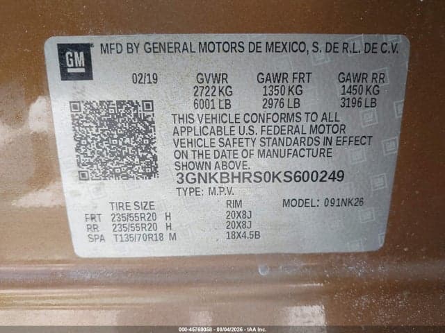2019 CHEVROLET BLAZER 9