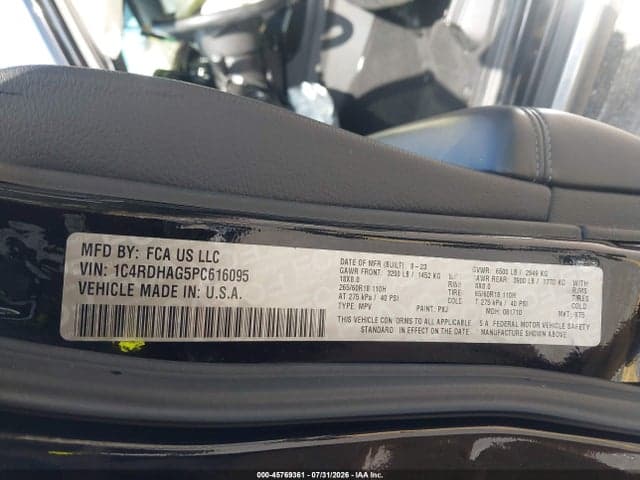 2023 DODGE DURANGO SXT RWD 9