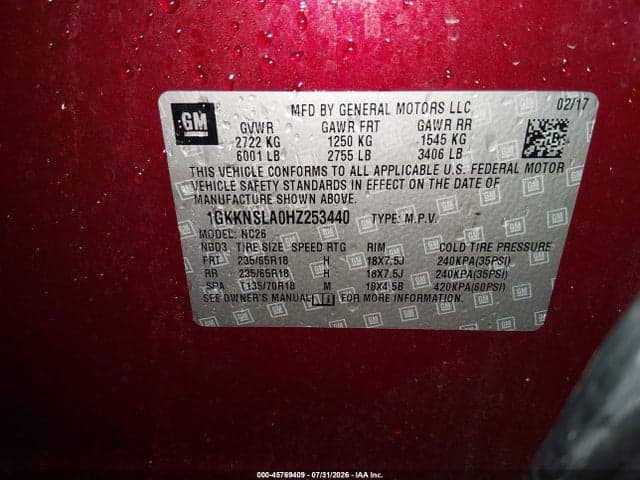 2017 GMC ACADIA SLE-2 9
