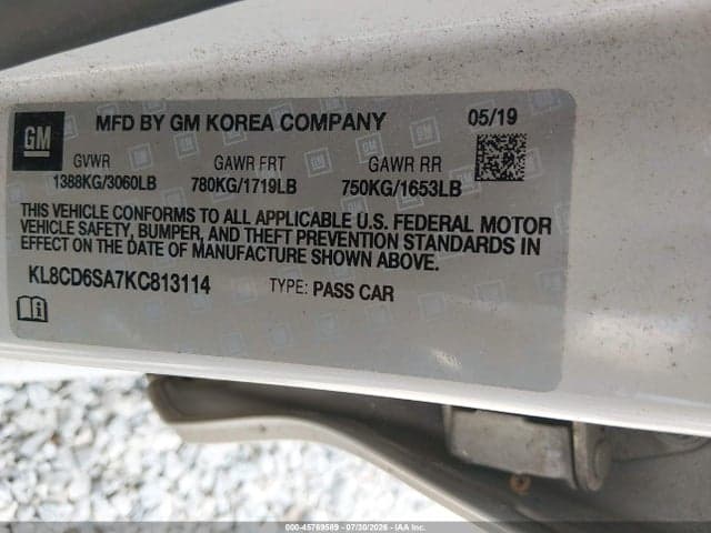 2019 CHEVROLET SPARK 1LT CVT 9