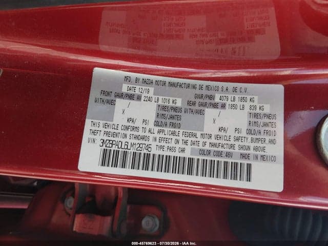 2020 MAZDA MAZDA3 PREFERRED PACKAGE 9