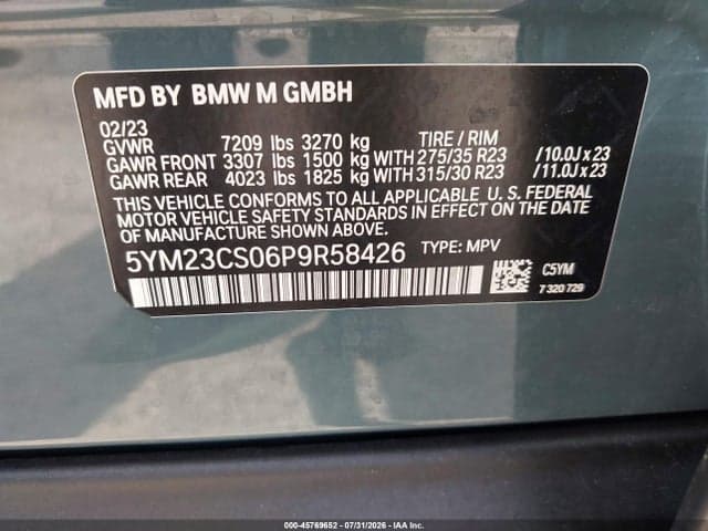 2023 BMW XM 9