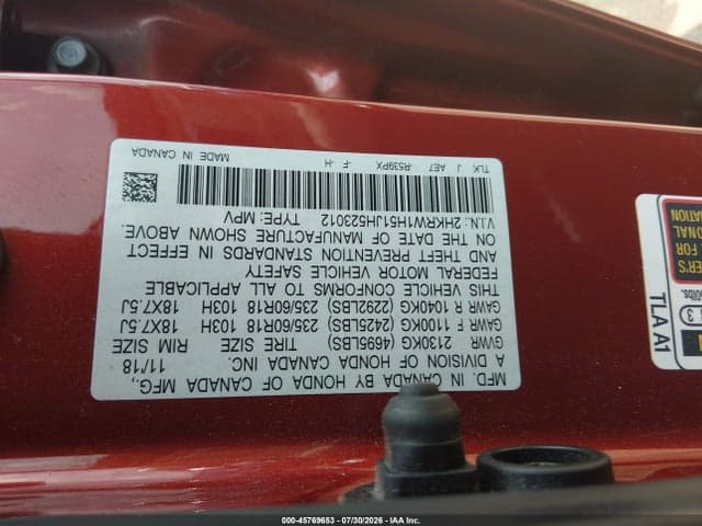 2018 HONDA CR-V EX 9