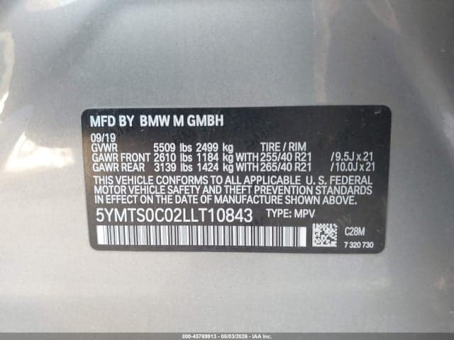 2020 BMW X3 M COMPETITION 9