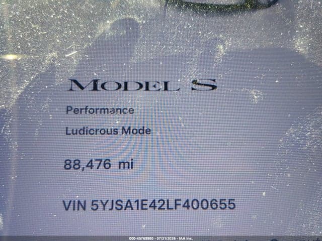 2020 TESLA MODEL S PERFORMANCE DUAL MOTOR ALL-WHEEL DRIVE 7