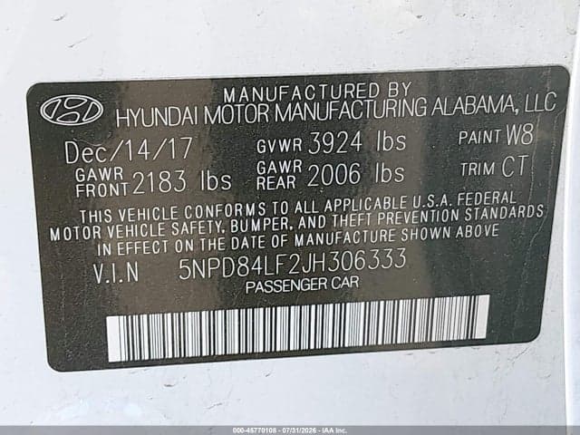 2018 HYUNDAI ELANTRA VALUE EDITION 9