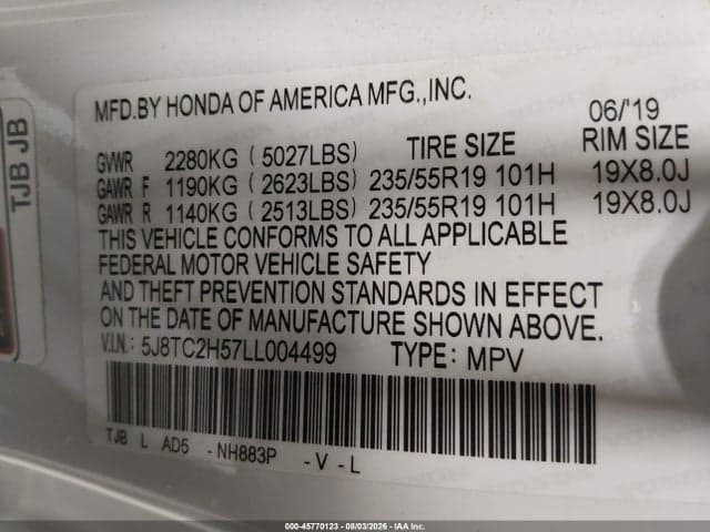 2020 ACURA RDX TECHNOLOGY PACKAGE 9