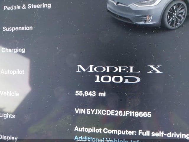 2018 TESLA MODEL X 100D/75D/P100D 16