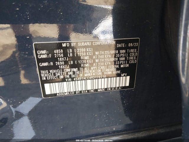 2024 SUBARU OUTBACK ONYX EDITION 9