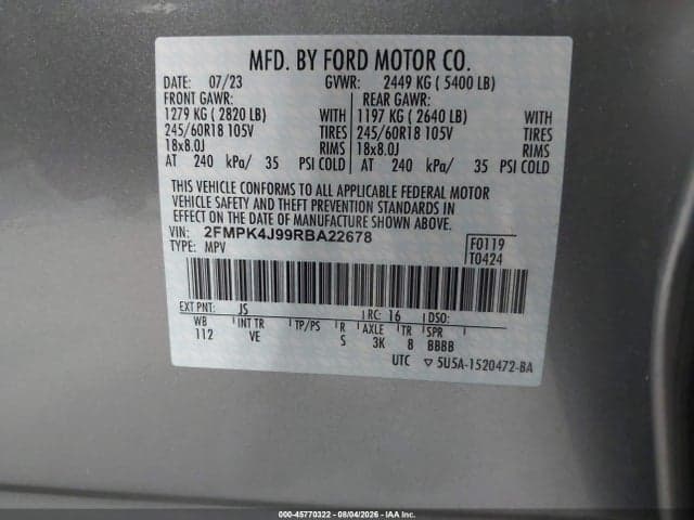 2024 FORD EDGE SEL 9